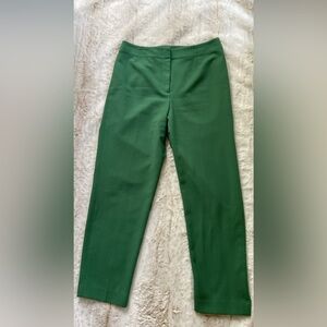 Ann Taylor Straight Leg Pants in Forest Green